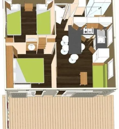 Chalet Le Genevrier Campingplatz *